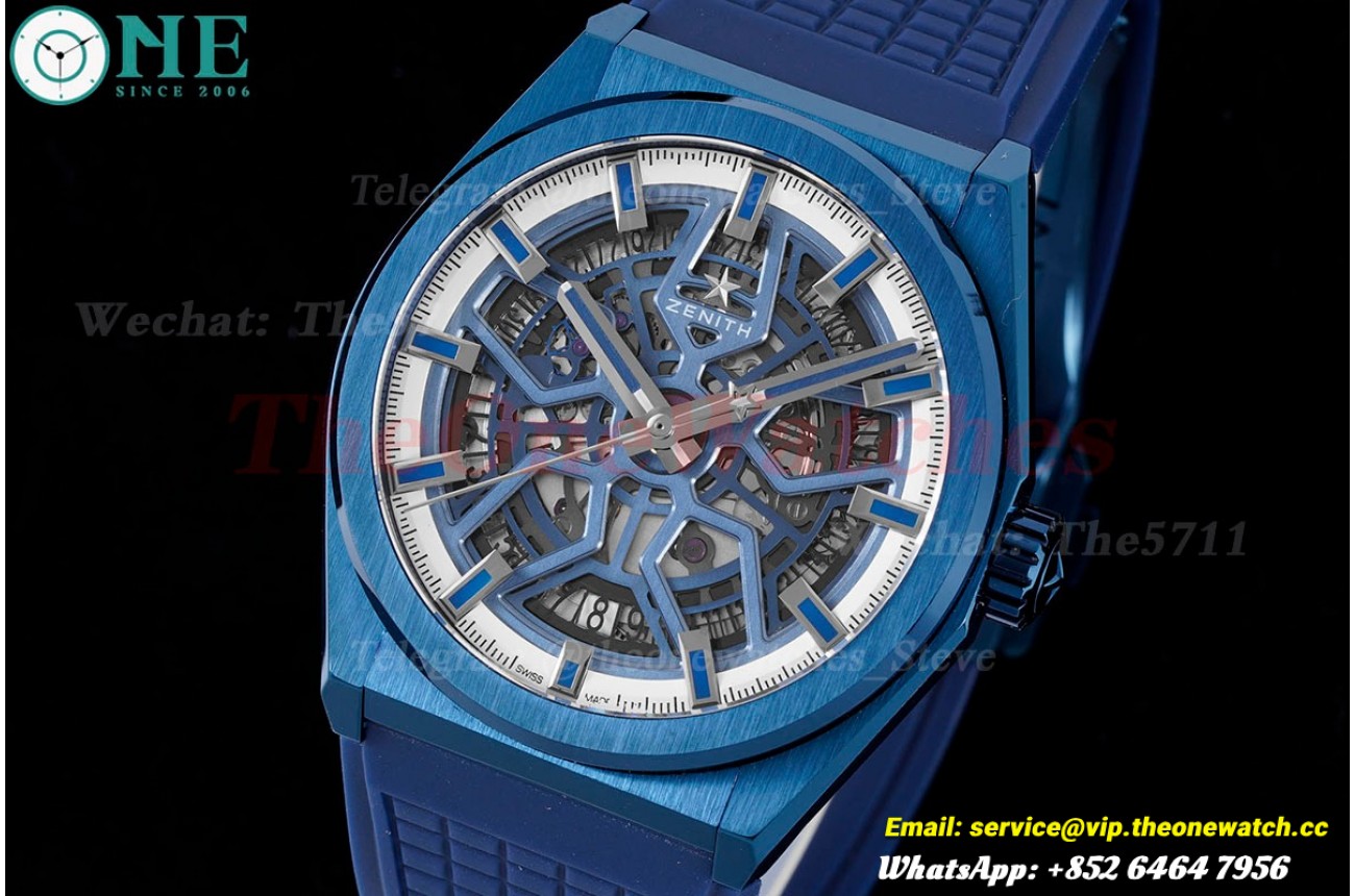 Defy Classic White Skeleton Dial PVD/RU LF V2 A2892