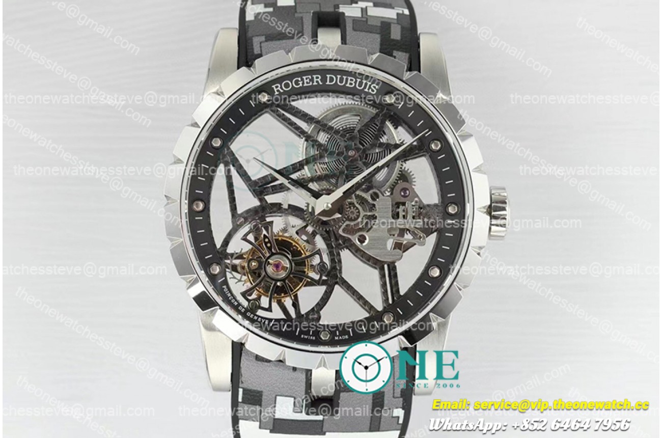 Roger Dubuis - Excalibur Flying Tourb Blk SS/RU Ske BBSF RD509SQ