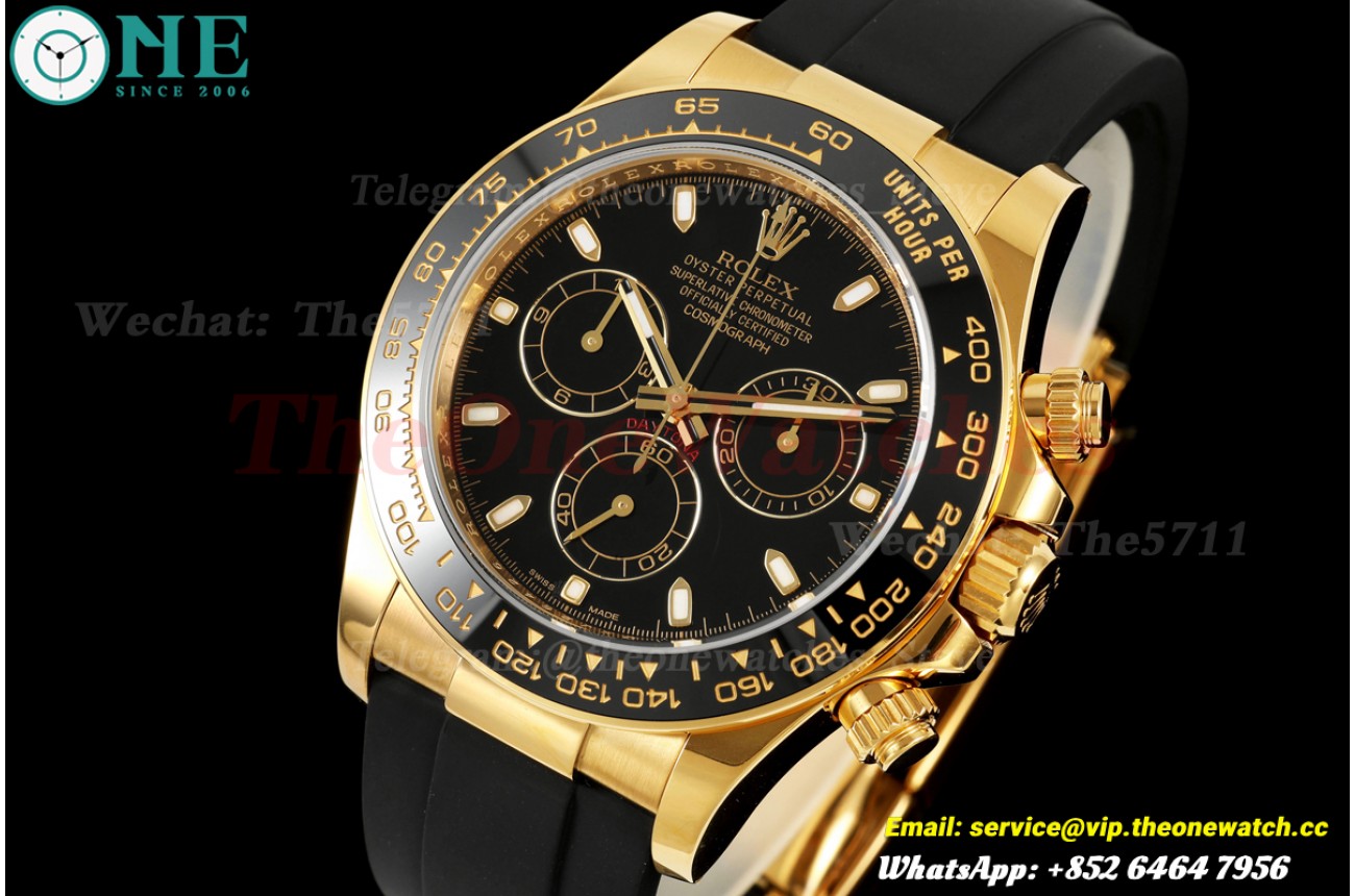 Daytona 126518 40mm YG/RU Black/Stk WDF JH4131 (Free Sprung)