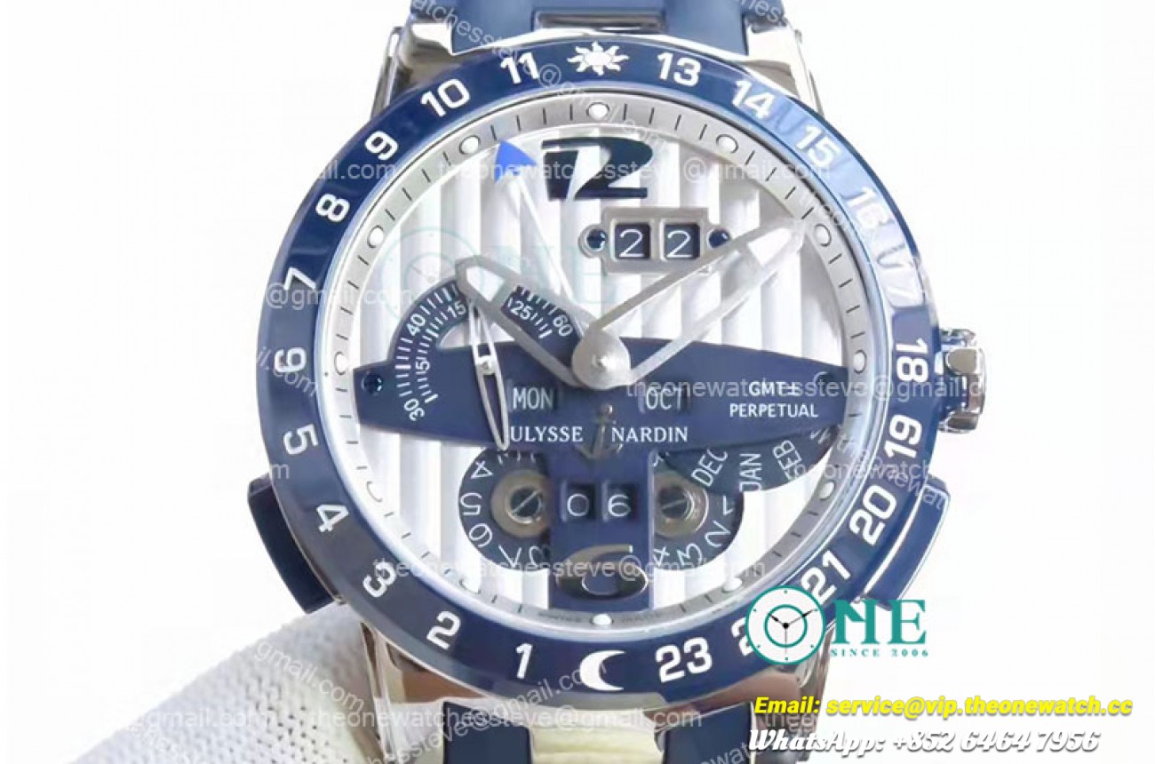 Ulysse Nardin - Executive Toro Automatic SS/RU White TWAF Asia 23J