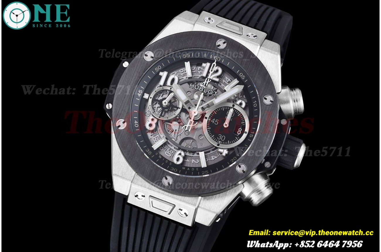 Big Bang Unico 42mm Ceramic TI/RU Skeleton dial BBF HUB1280