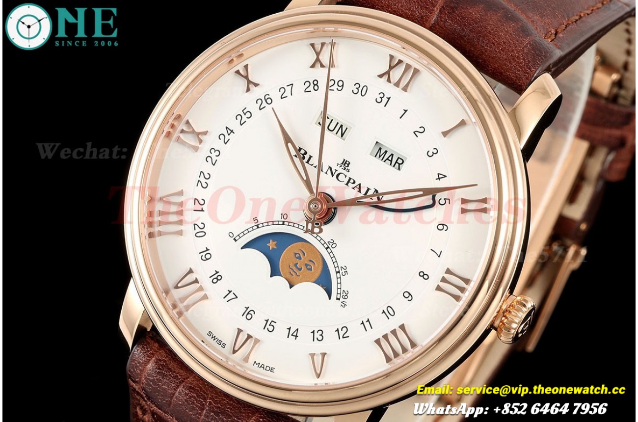 Villeret Complications 40mm RG/LE White Dial APSF A6654