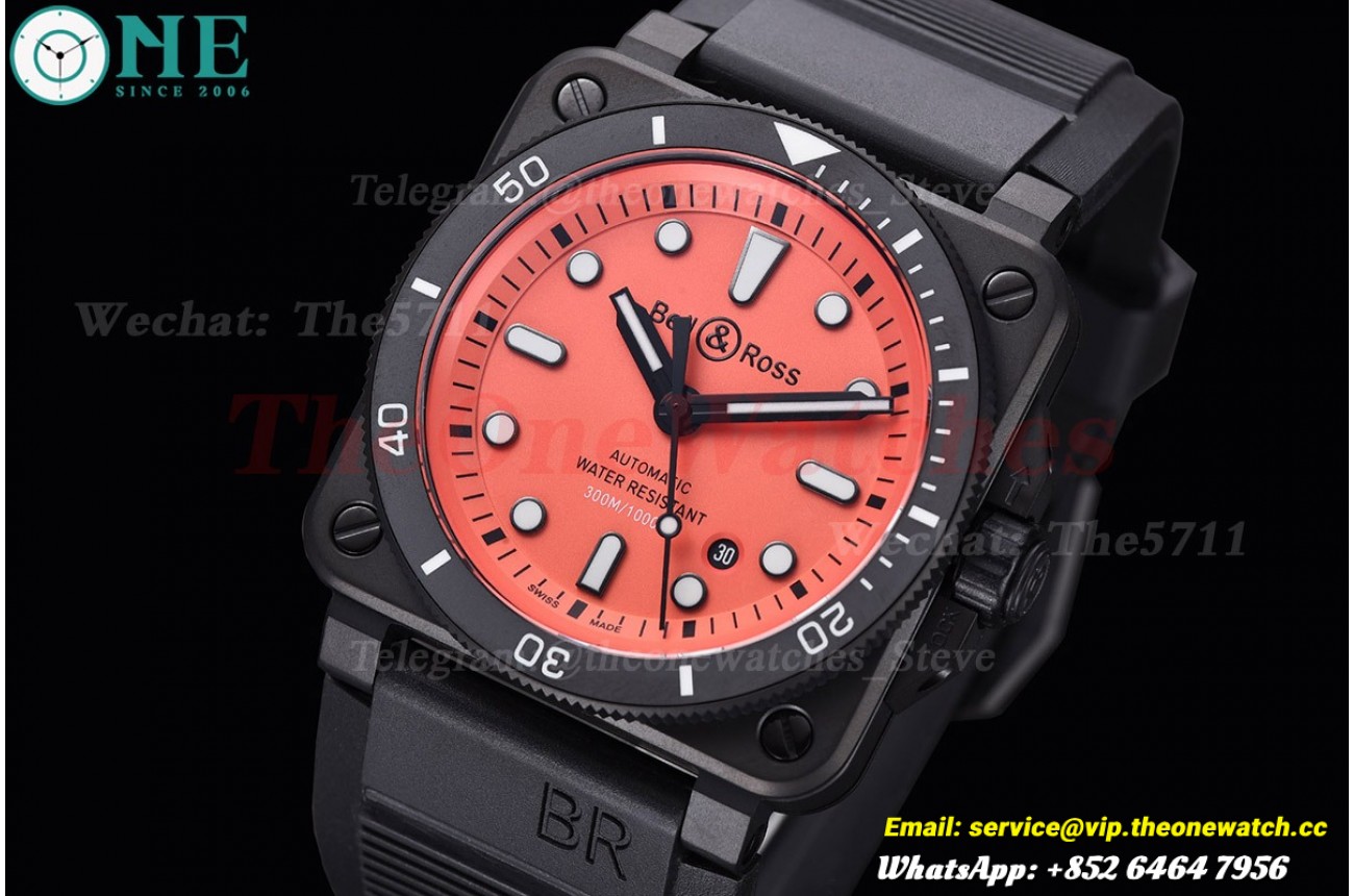 Instruments BR03 42mm DLC/RU Red Dial BRF A2824