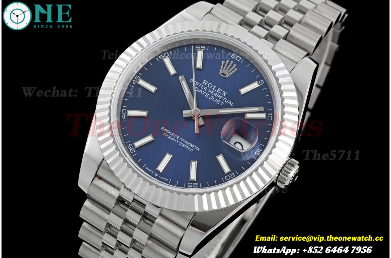 Datejust 126334 41mm Jub SS/SS Blue/Stk QF JH3235 (Weighted) (Free Sprung)