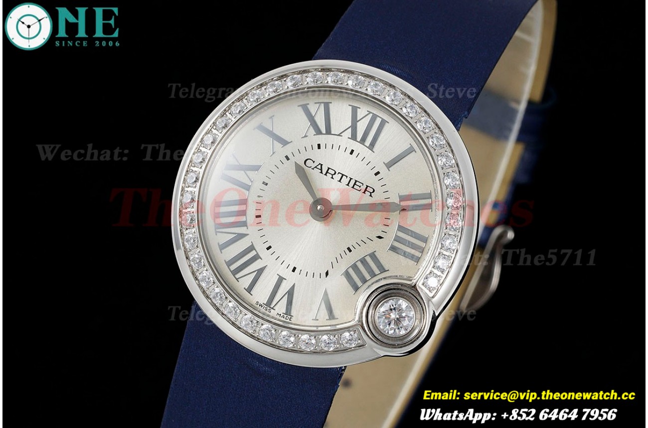 Ballon Blanc Ladies 30mm Dia SS/SA Silver Dial AF Quartz