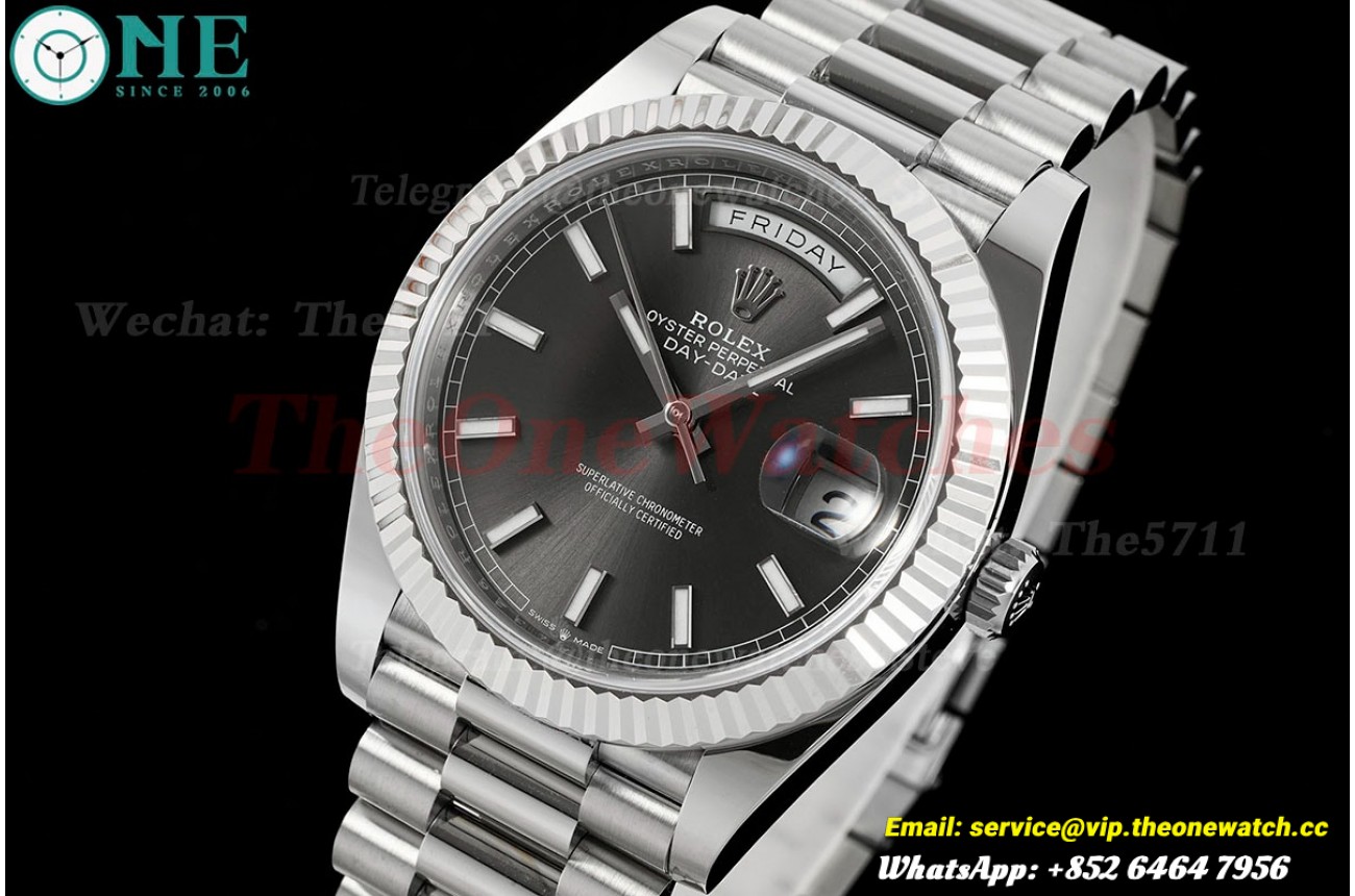 DayDate 228239 40mm Pres SS/SS Grey Dial ARF VR3255
