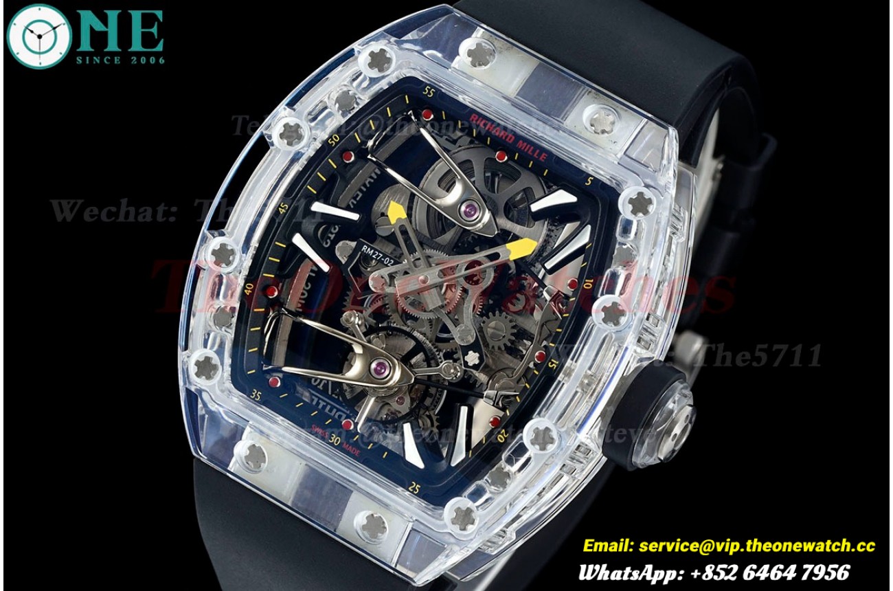 RM27-02 Skeleton Dial on Black Rubber Strap RMF Tourbillon