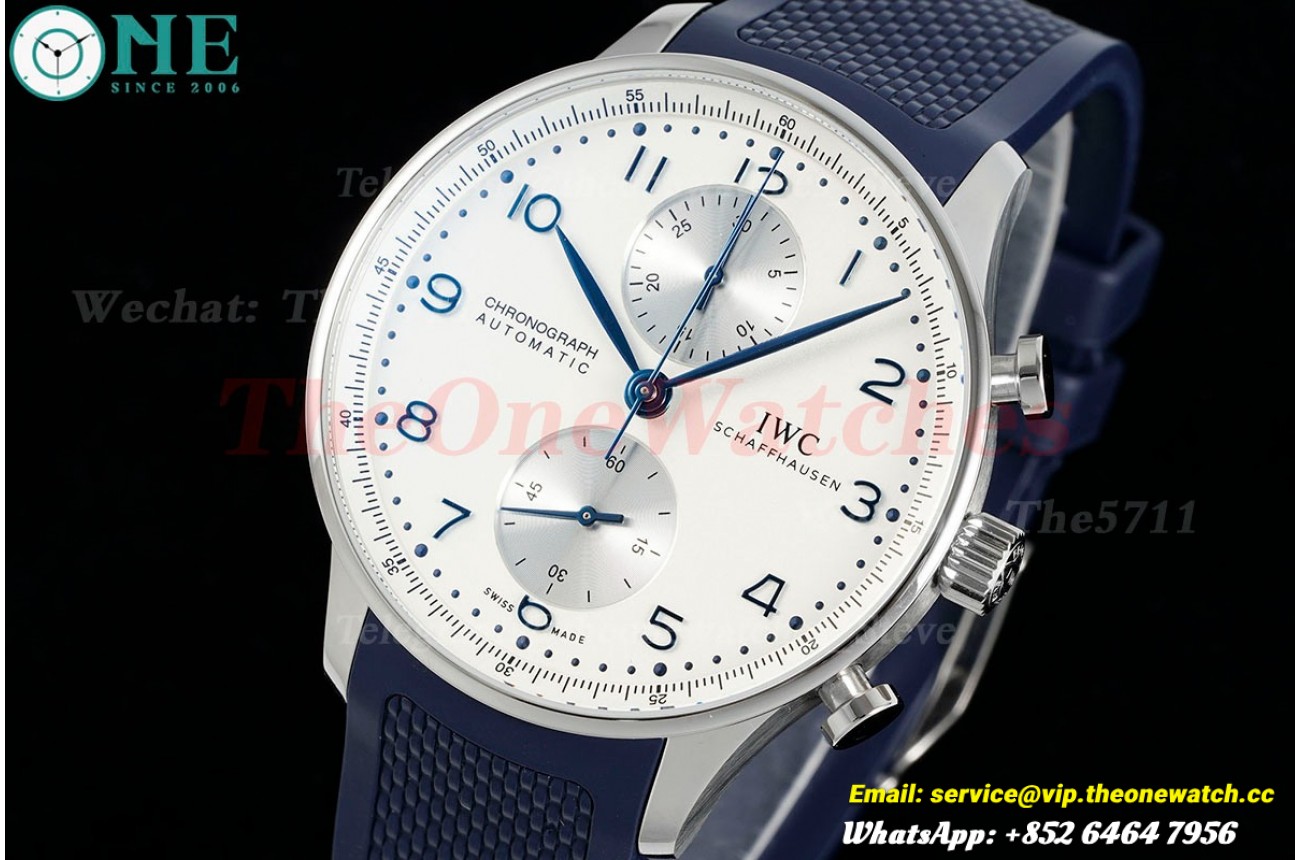 Portuguese Chrono 41mm SS/RU White Dial Z+F A69355