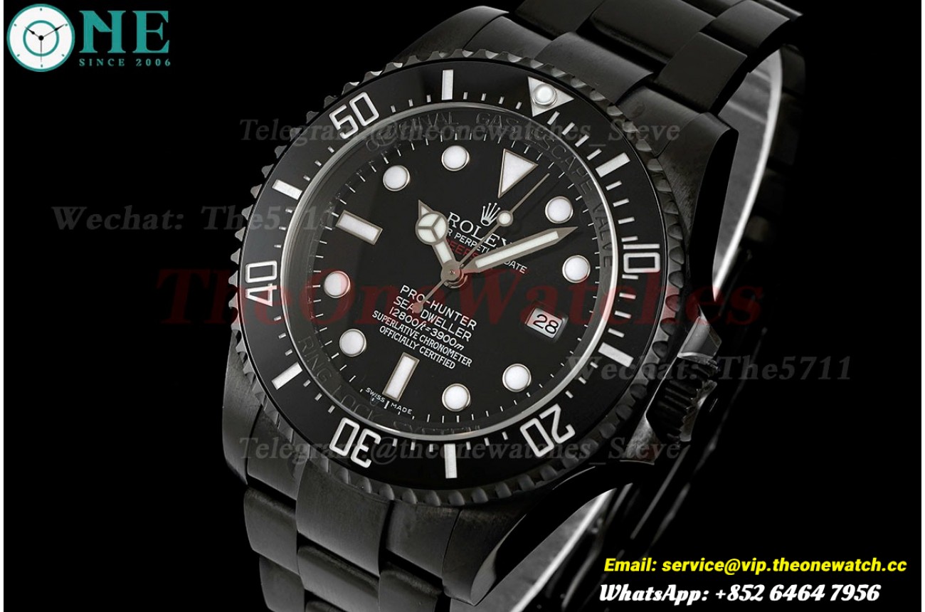 DeepSea Pro Hunter 116660 44mm PVD/PVD Black Dial GMF VR3135