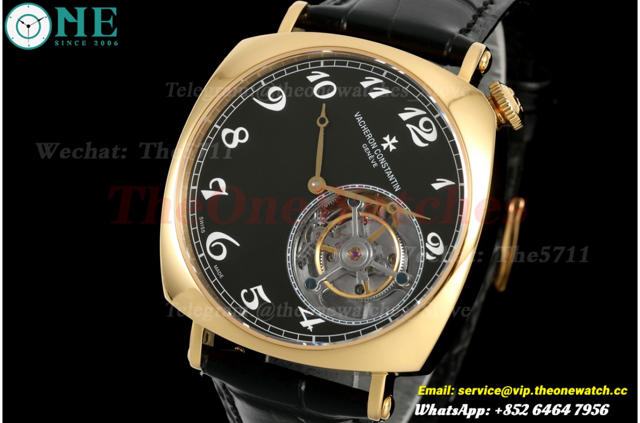 Historiques 40mm YG/LE Black DIal RMSF Tourb