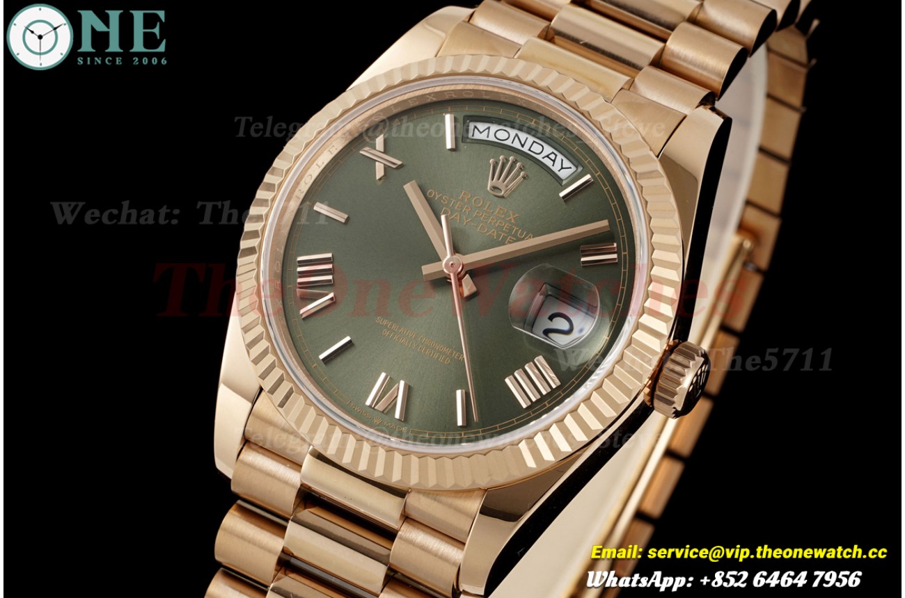 DayDate 40mm RG/RG Green/Rmn Dial GMF SH3235