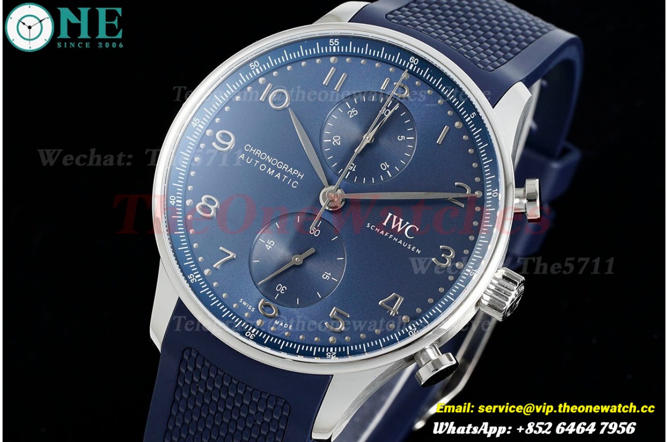 Portuguese Chrono 41mm SS/RU Blue Dial Z+F A69355