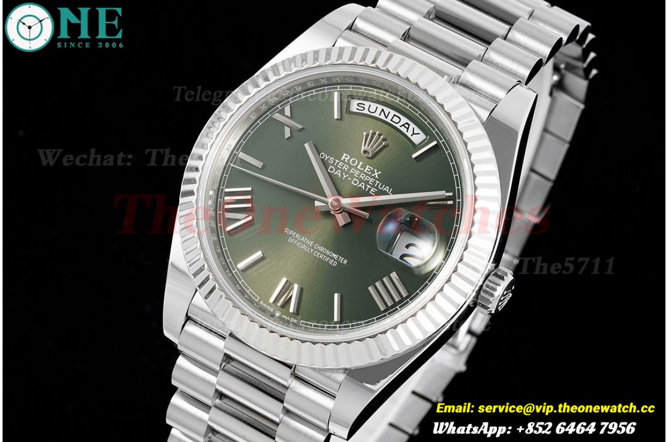 DayDate 228239 40mm Pres SS/SS Green Dial ARF VR3255