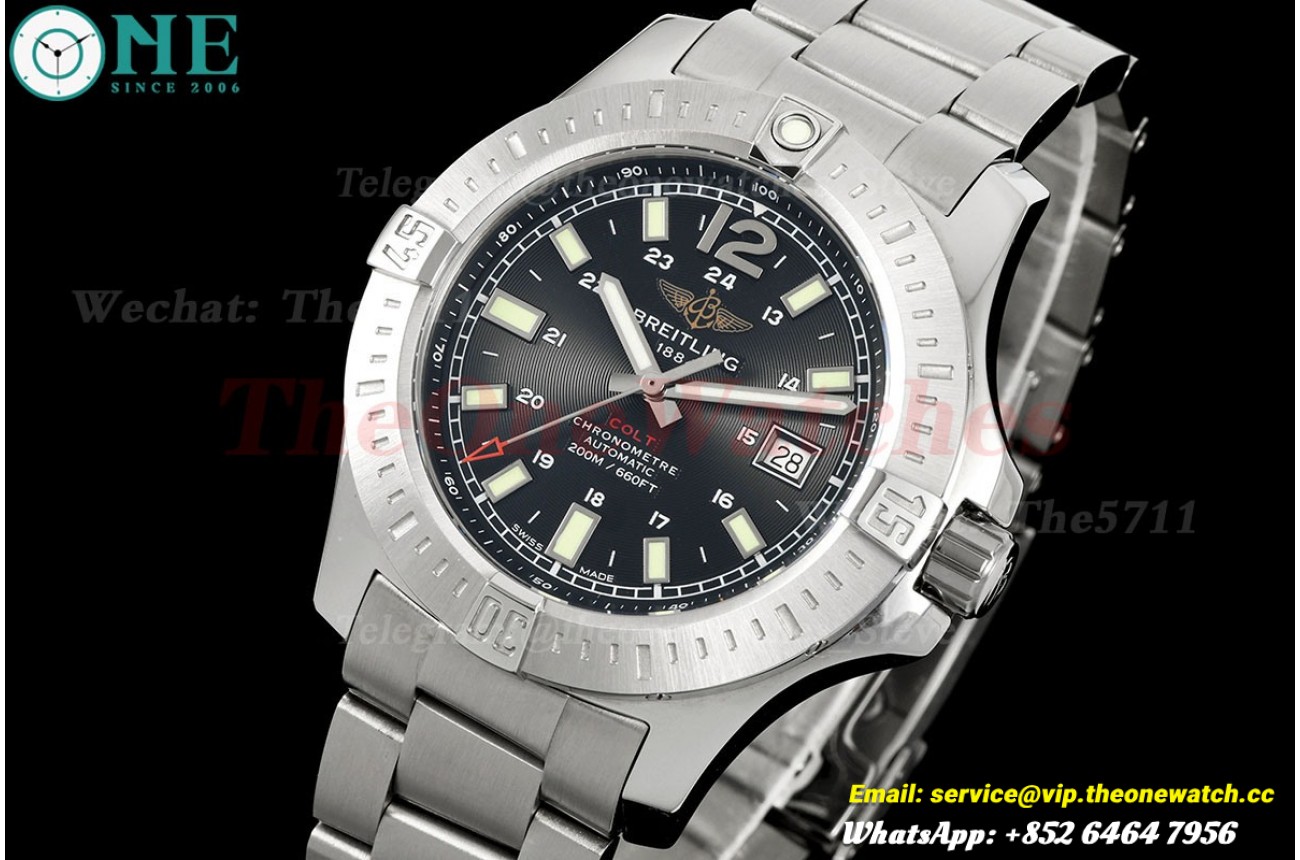 Colt Automatic 44mm SS/SS Black Dial TF A2824