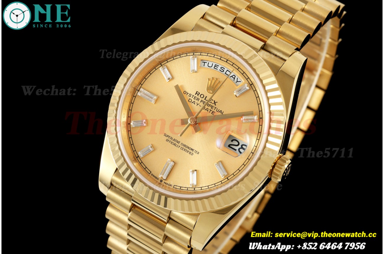 DayDate 228238 40mm YG/YG Gold/Dia RCF VR3255 (Weighted Approx.210g)