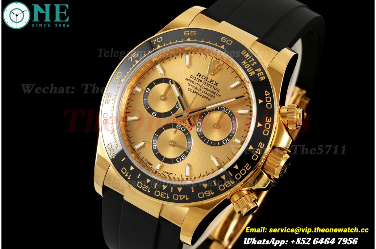 Daytona 126518 40mm YG/RU Gold/Stk WDF JH4131 (Free Sprung)