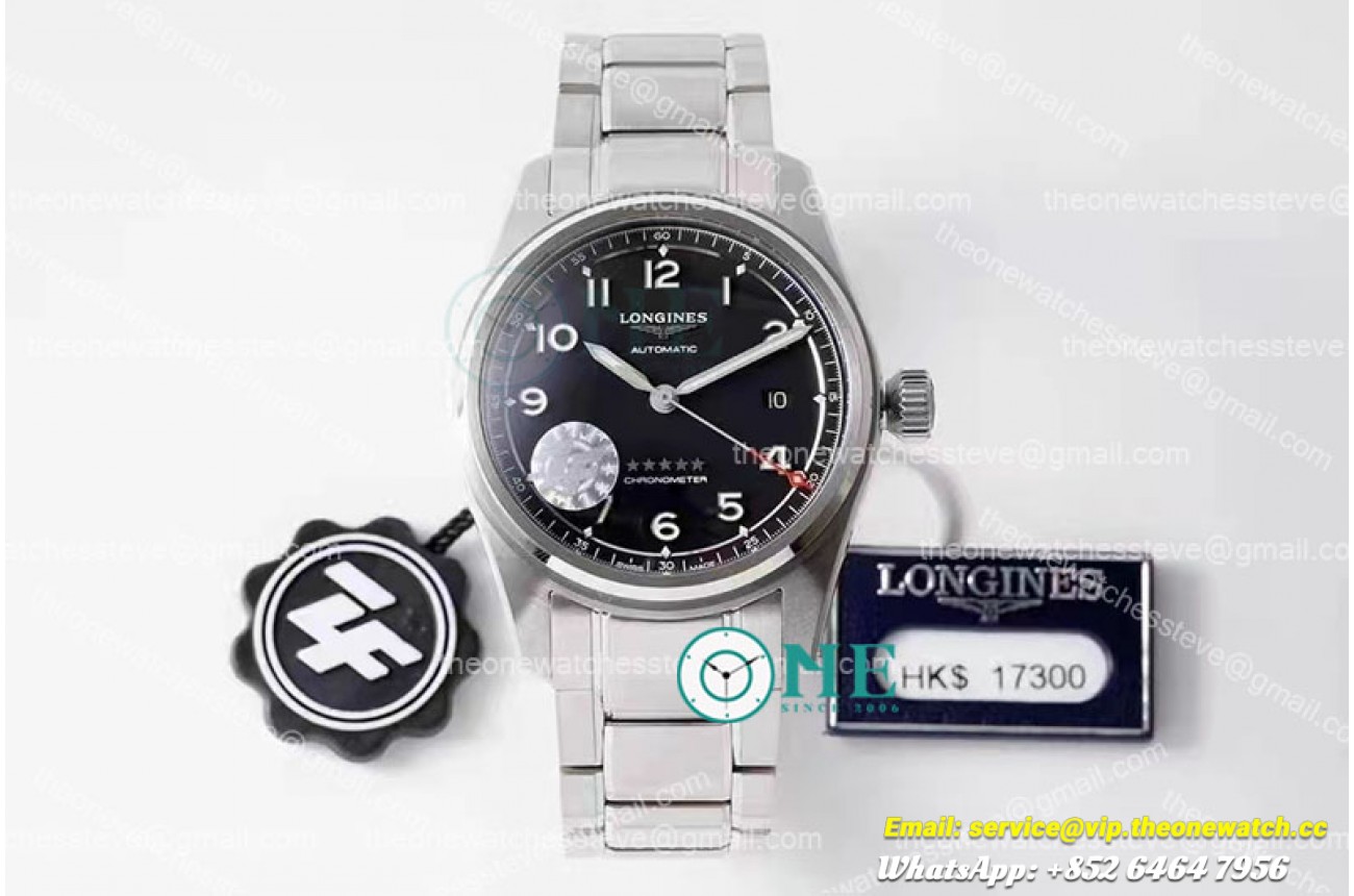Spirit 42mm SS/SS Black Dial ZF A2892