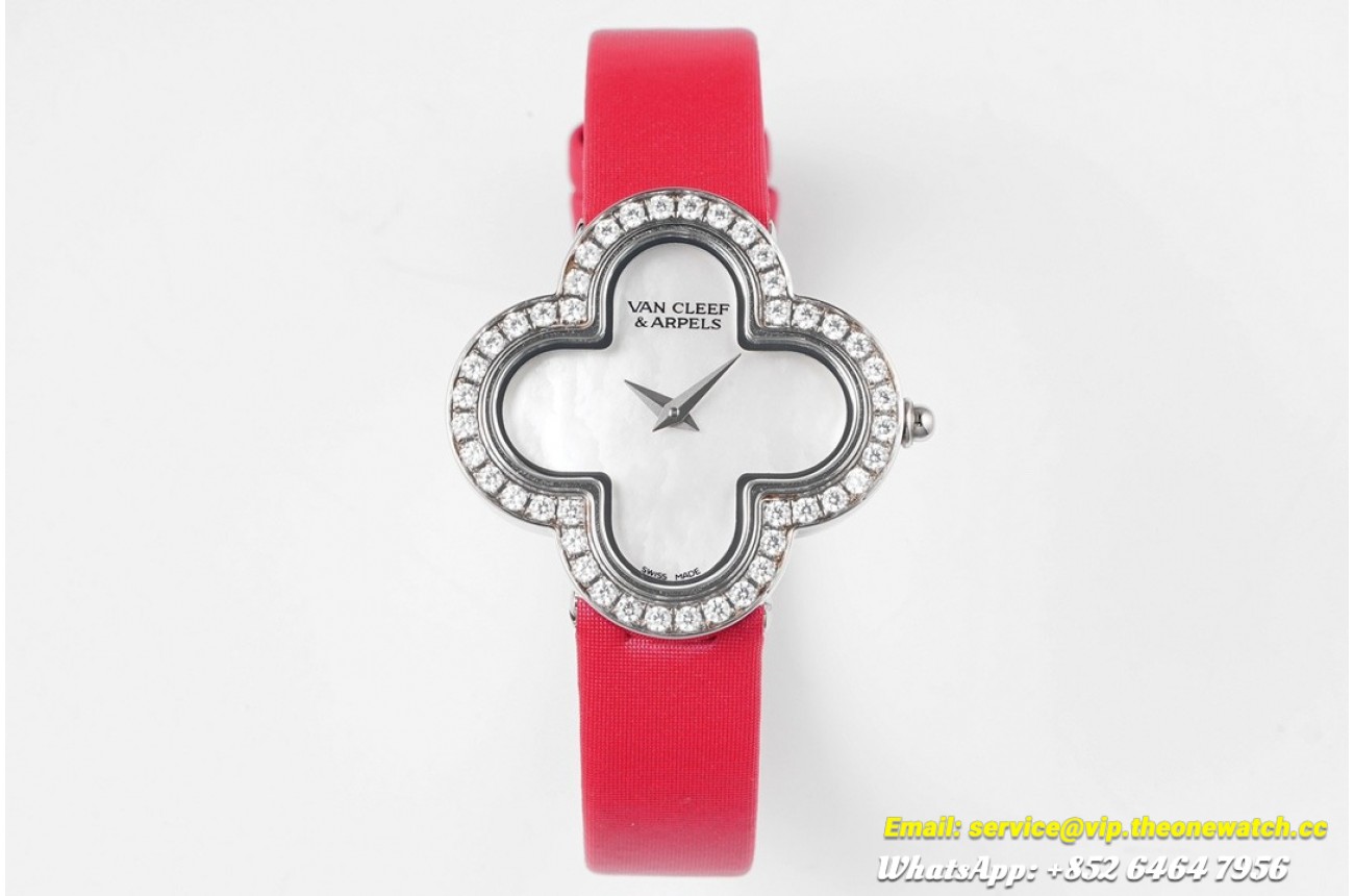 Van CLeef & Arpels - Alhambra Ladies 30.2mm Mop Dial SS/SA BVF Quartz