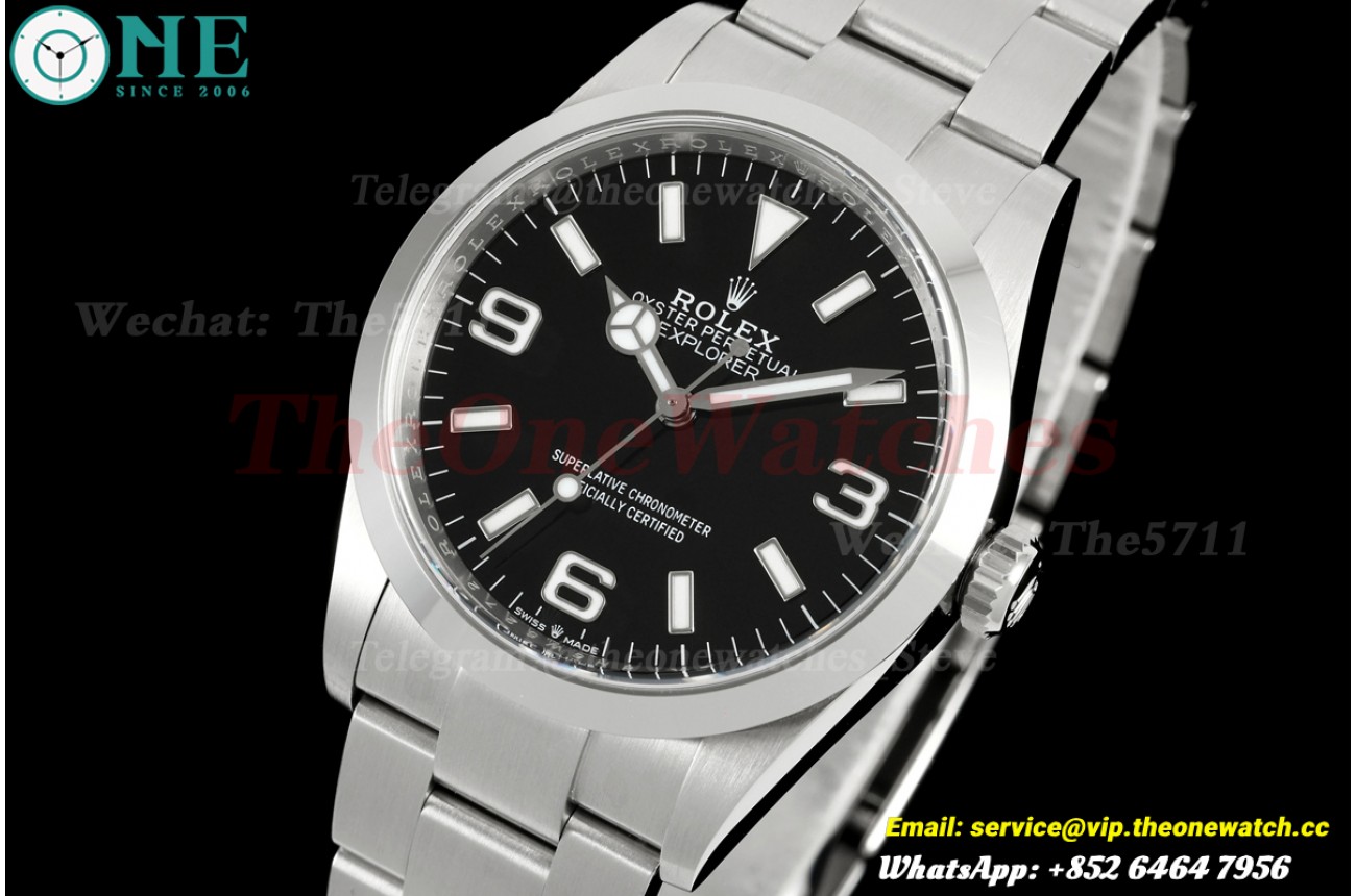 Explorer I 124270 36mm SS/SS Black Dial VF DD3230