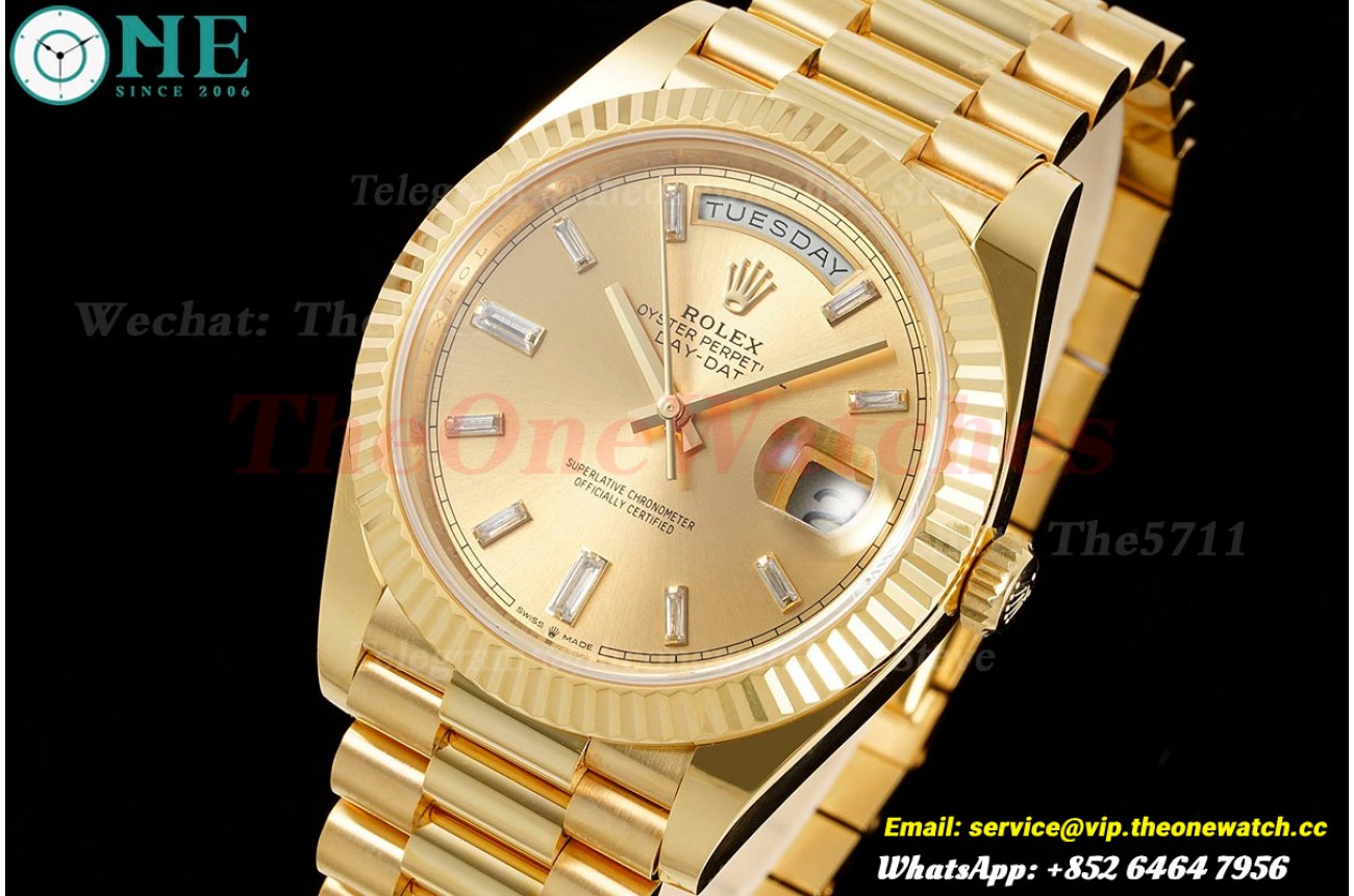 DayDate 228238 40mm Pres YG/YG Gold Dial ARF VR3255