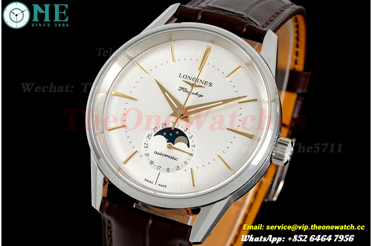 Flagship Heritage Moonphase 38.5mm SS/LE White Dial APSF A2892