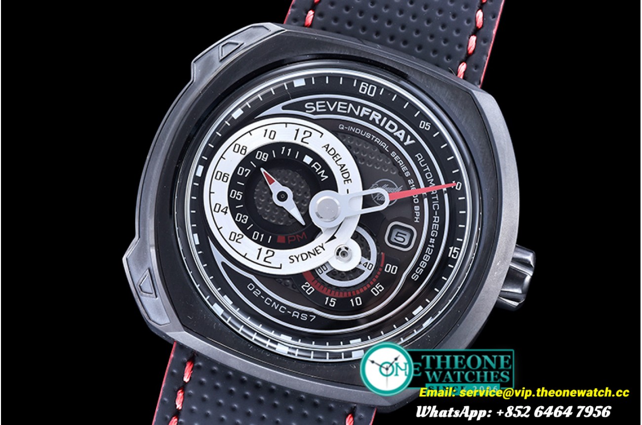 SevenFriday - SevenFriday Q3-04 BullRush Rally PVD/LE Black Jap Miyota