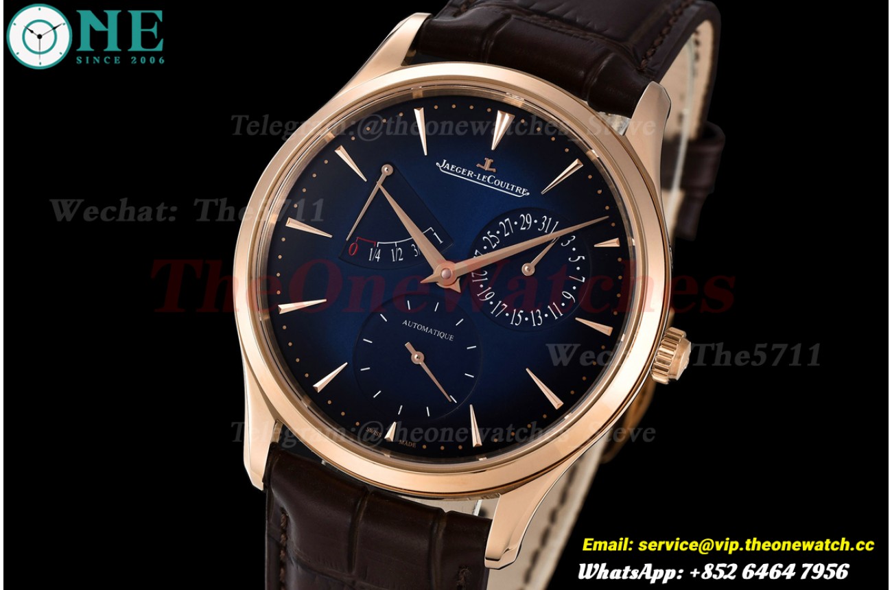 Master Ultra Thin 39mm RG/LE Blue Dial APSF DD938