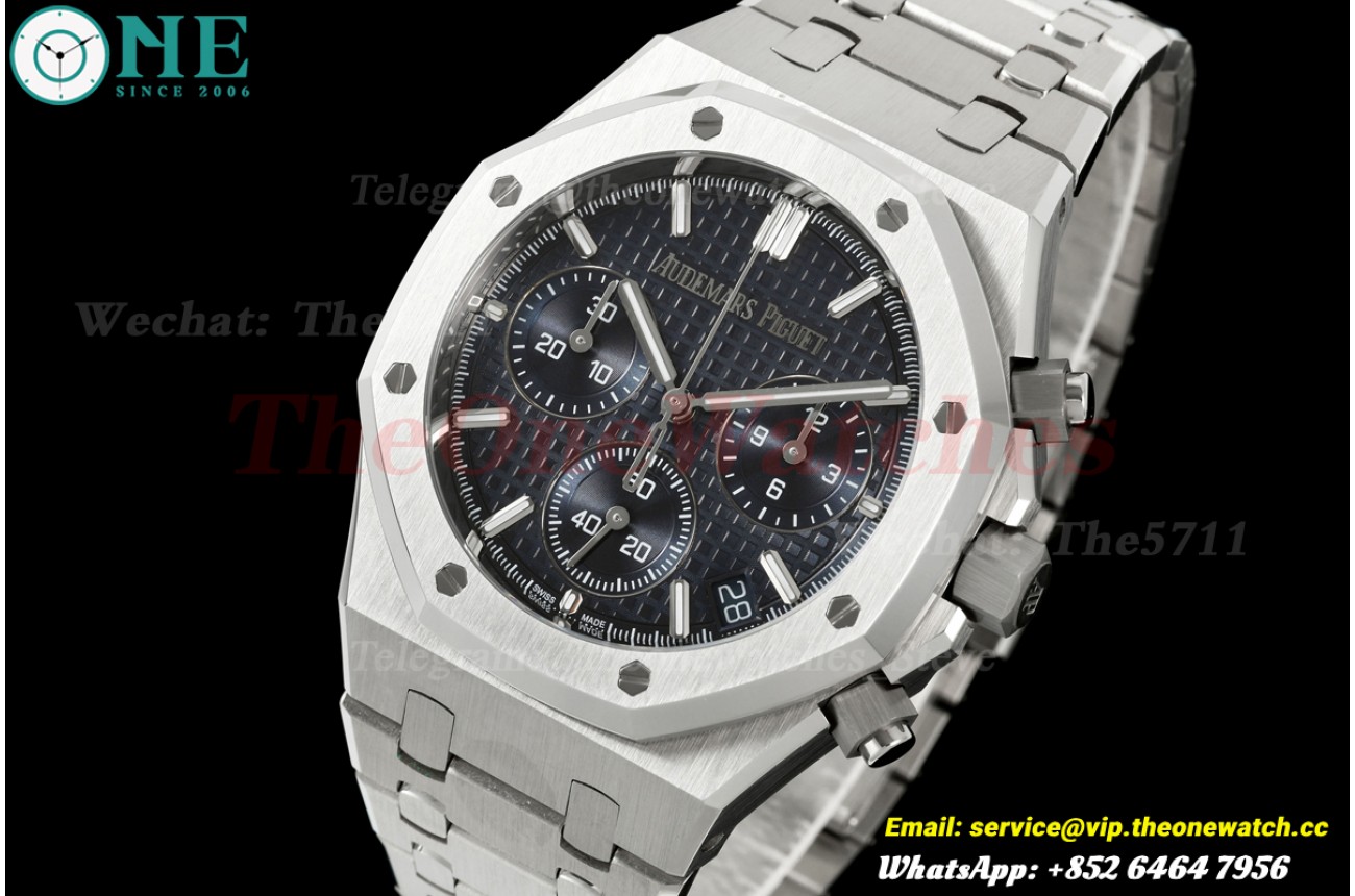 Royal Oak Chrono 26240ST 41mm SS/SS Blue Dial OCTA SH4401 (Free Sprung)