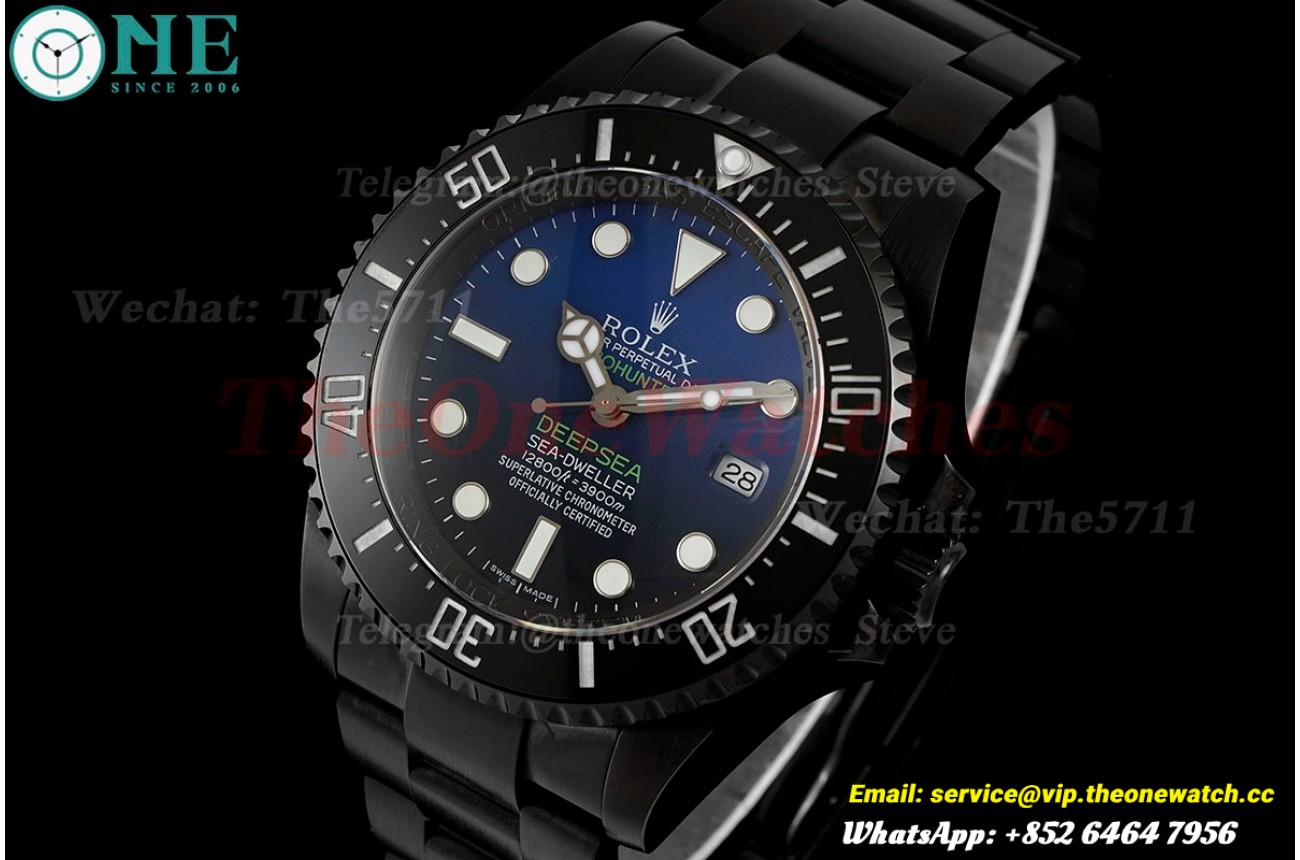 DeepSea Pro Hunter 116660 44mm PVD/PVD Gradient Blue Dial GMF VR3135