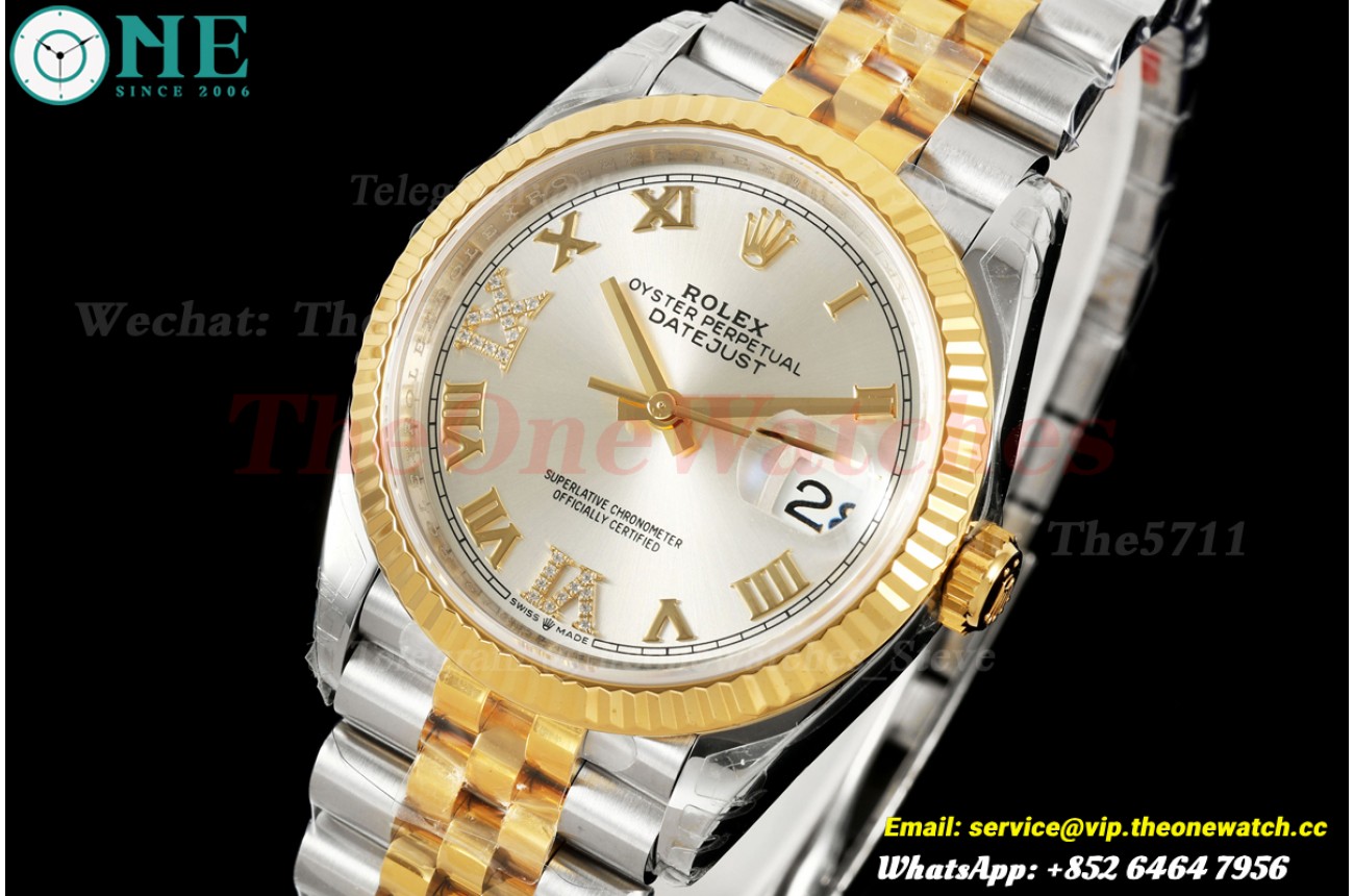 Datejust 126233 36mm Jub SS/YG Silver/Rmn VSF DD3235