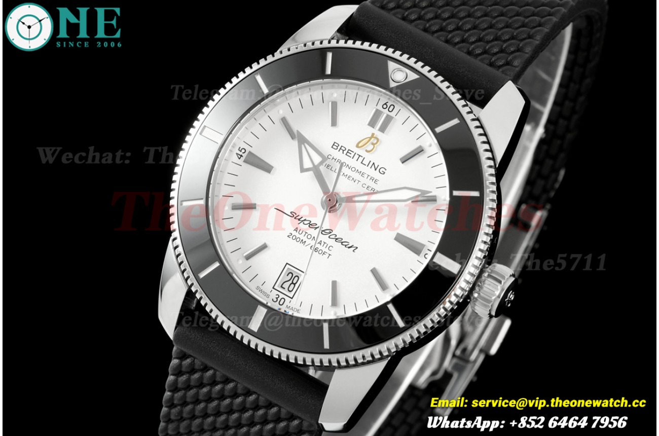 Superocean Heritage B20 42mm SS/RU White Dial BLF A2824