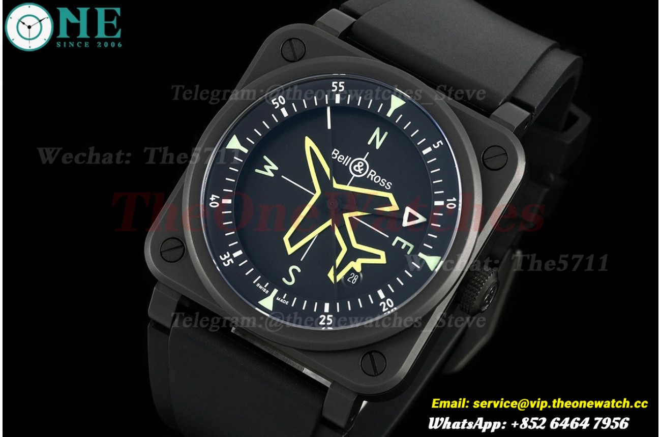 BR03 Gyrocompass 41mm Cer/RU Airplane Dial M+F A2892