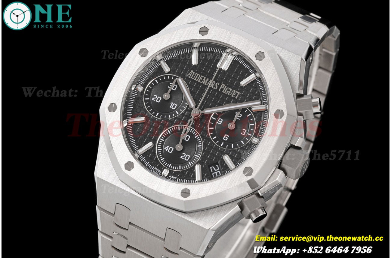 Royal Oak Chrono 26240ST 41mm SS/SS Black Dial ZF V2 SH4401 (Free Sprung)