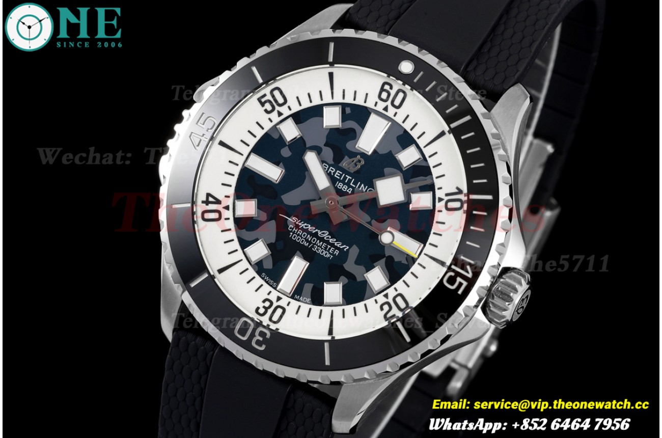 Superocean 42mm SS/SS Camouflage Blue Dial BLF A2824