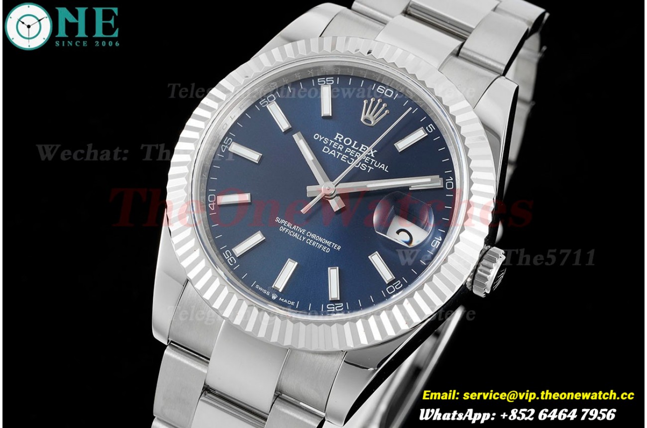 Datejust 126334 41mm Oyster 904L Blue SS/SS GMF VR3235