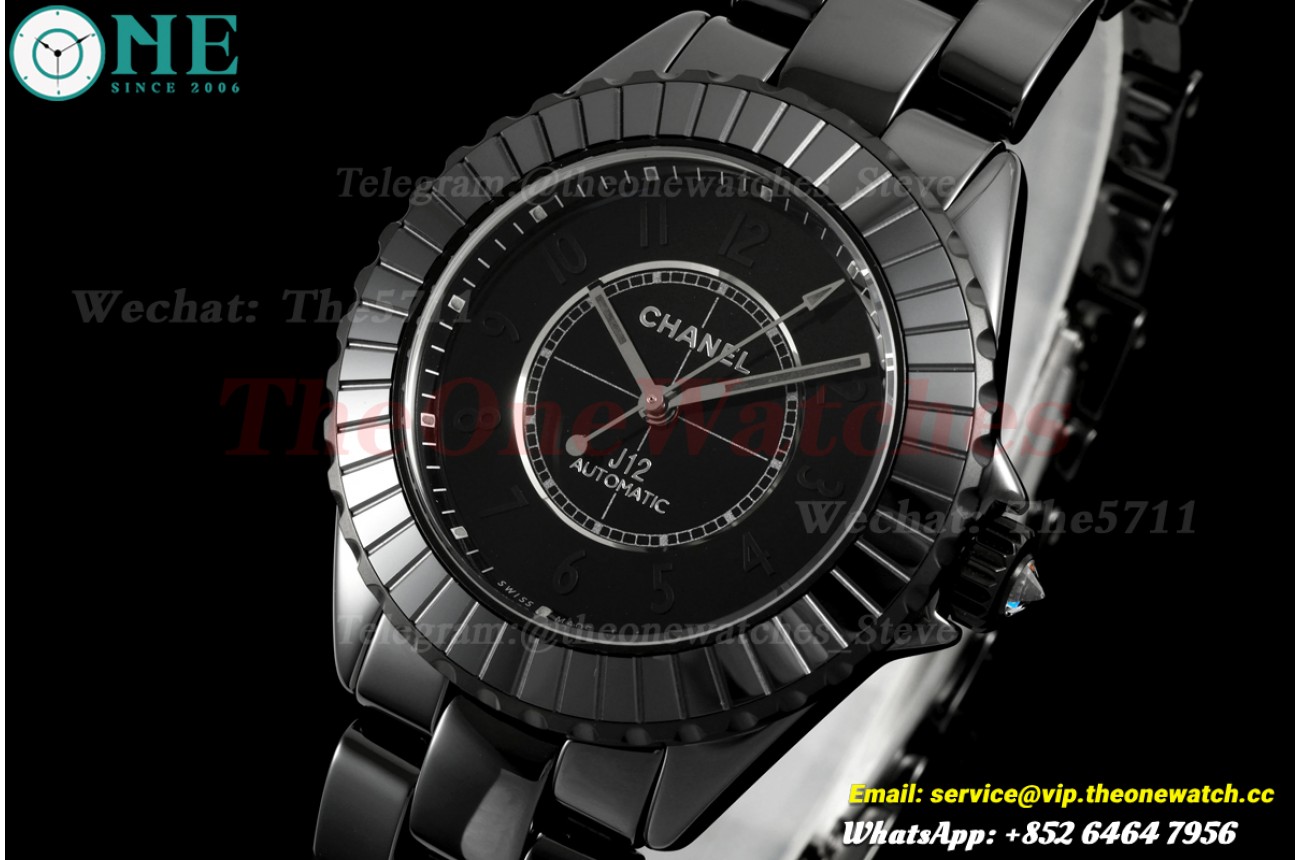 J12 38mm Black Ceramic/Cer Black Dial HTF A12.1