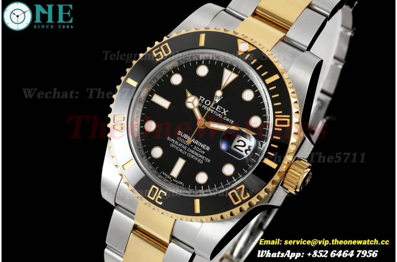 Submariner 116613LN 40mm SS/YG Black Dial WF VS3135 (Gain Weight Approx.181)