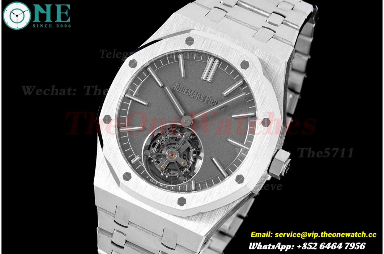 Royal Oak Tourbillon 41mm SS/SS Grey/Stk R8F V2 Flying Tourb