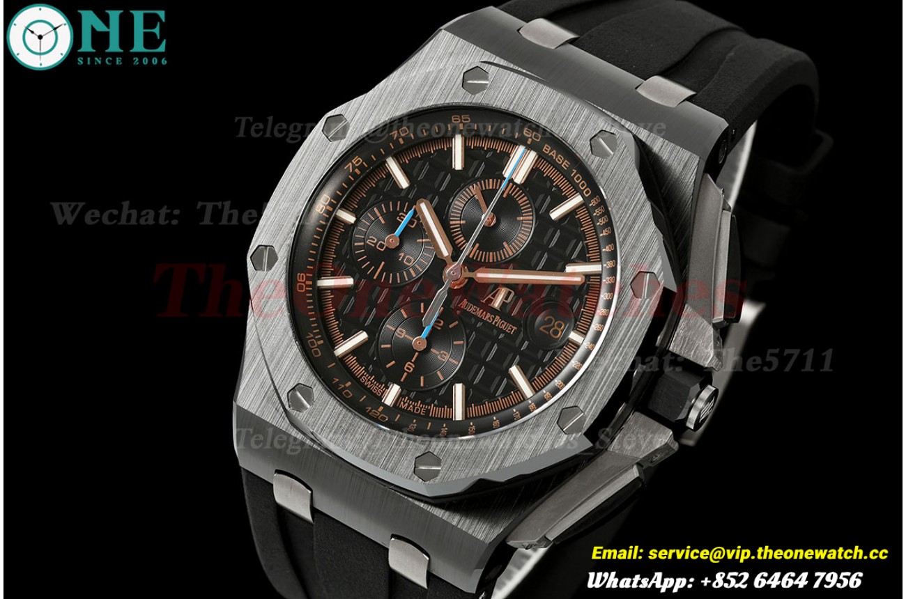 Royal Oak Offshore 26405CE 44mm Black Ceramic/RU Black Dial JF A3126