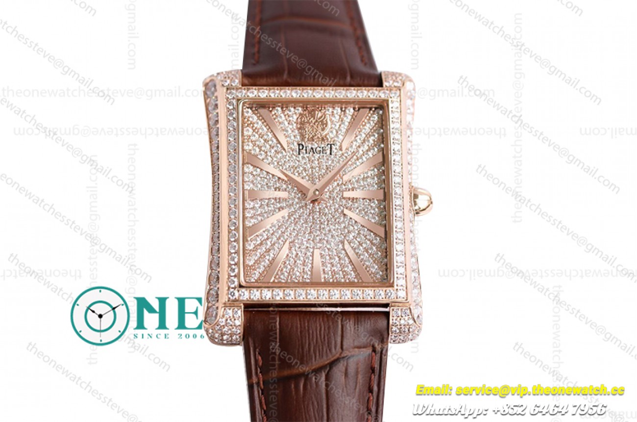 Piaget - BLACK-TIEG0A33076 Full Diamonds RG/LE TWF MIYOTA 9015 Mod