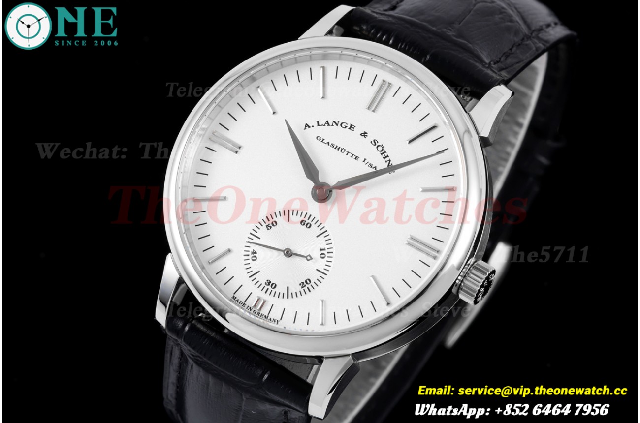 Saxonia Thin 38.5mm SS/LE White/Stk Dial F8F A2824