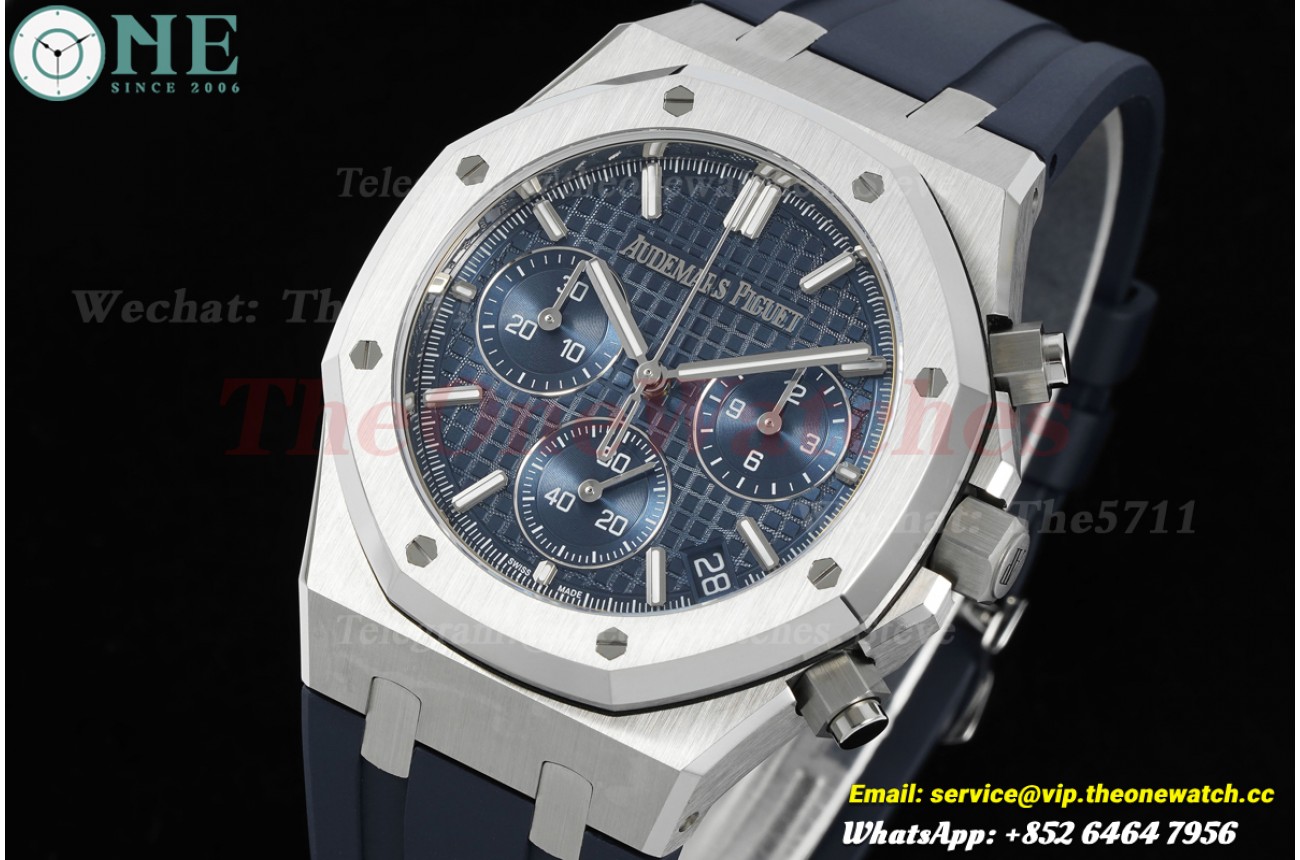 Royal Oak Chrono 26240ST “50th Anniversary” 41mm SS/RU Blue Dial DDF DD4401 (SW Dial)