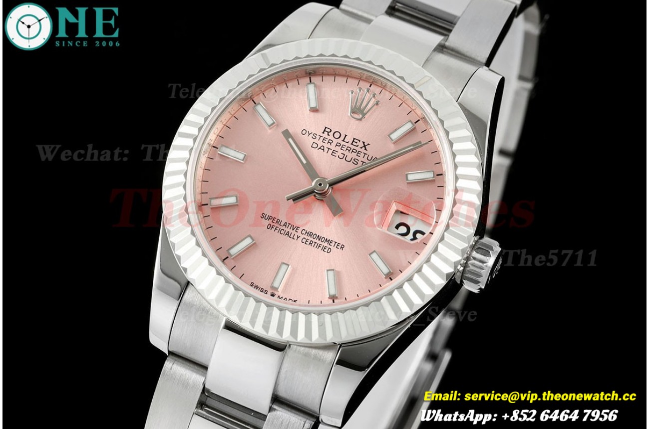 Datejust 278274 31mm Oys SS/SS Pink Dial GMF A2824