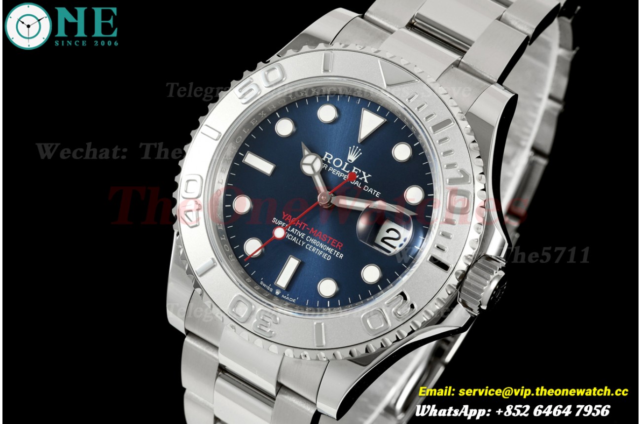 Yacht-Master 126622 40mm SS/SS Blue/Dot QF JH3235 (Free Sprung)