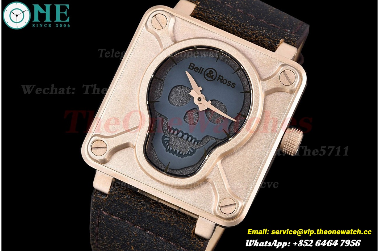 Instruments BR01 46mm Bronze Case on Brown Leather Strap BRSF A2824