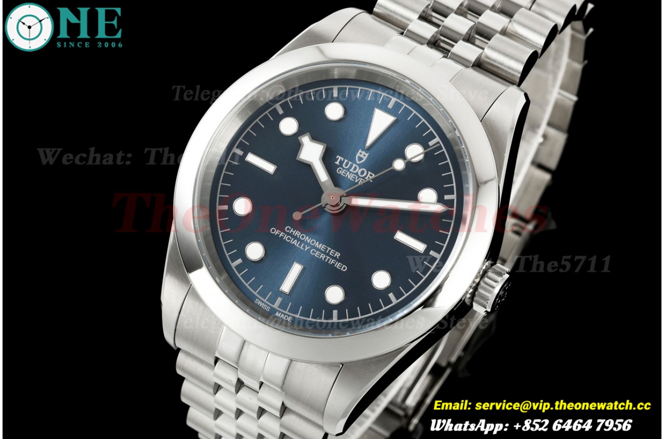 Black Bay One 41mm Jub SS/SS Blue/Dot Dial HTF A26j