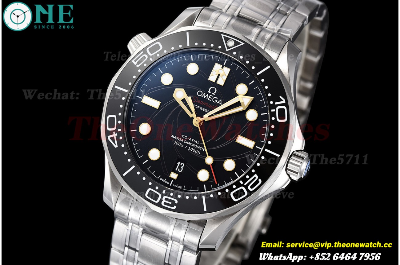 Seamaster 300m James Bond 007 SS/SS Black Dial VSF VS8800
