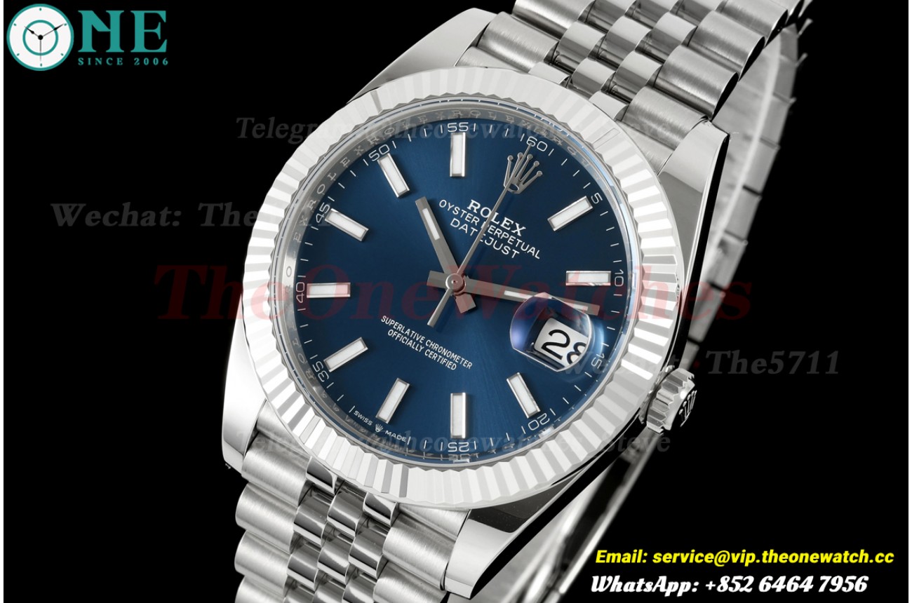 Datejust 126334 41mm Jub SS/SS Blue/Stk GoldF JH3235 (Weighted) (Free Sprung)