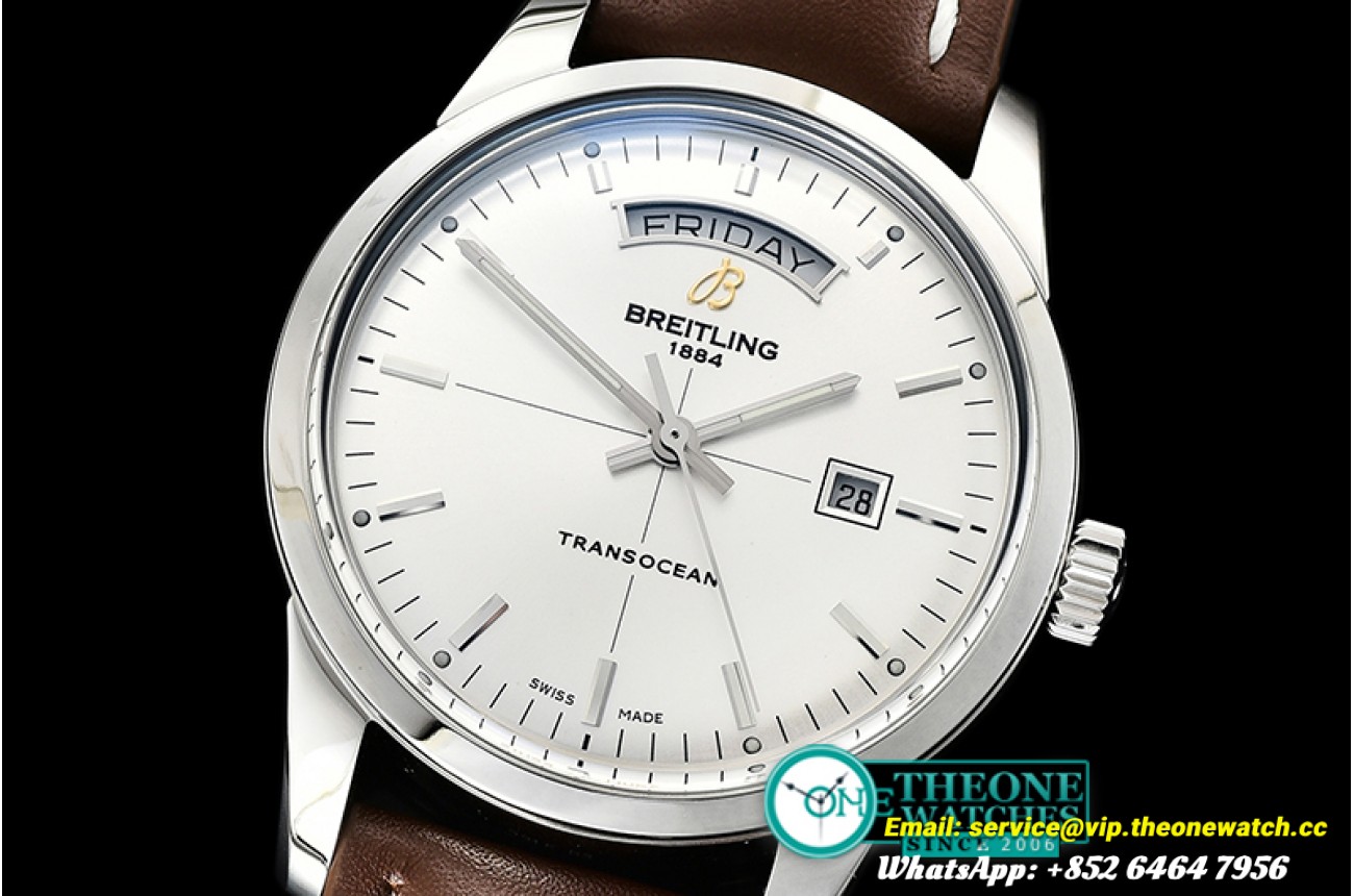 Breitling - Transocean Day Date SS/LE White V7F Asia 2824