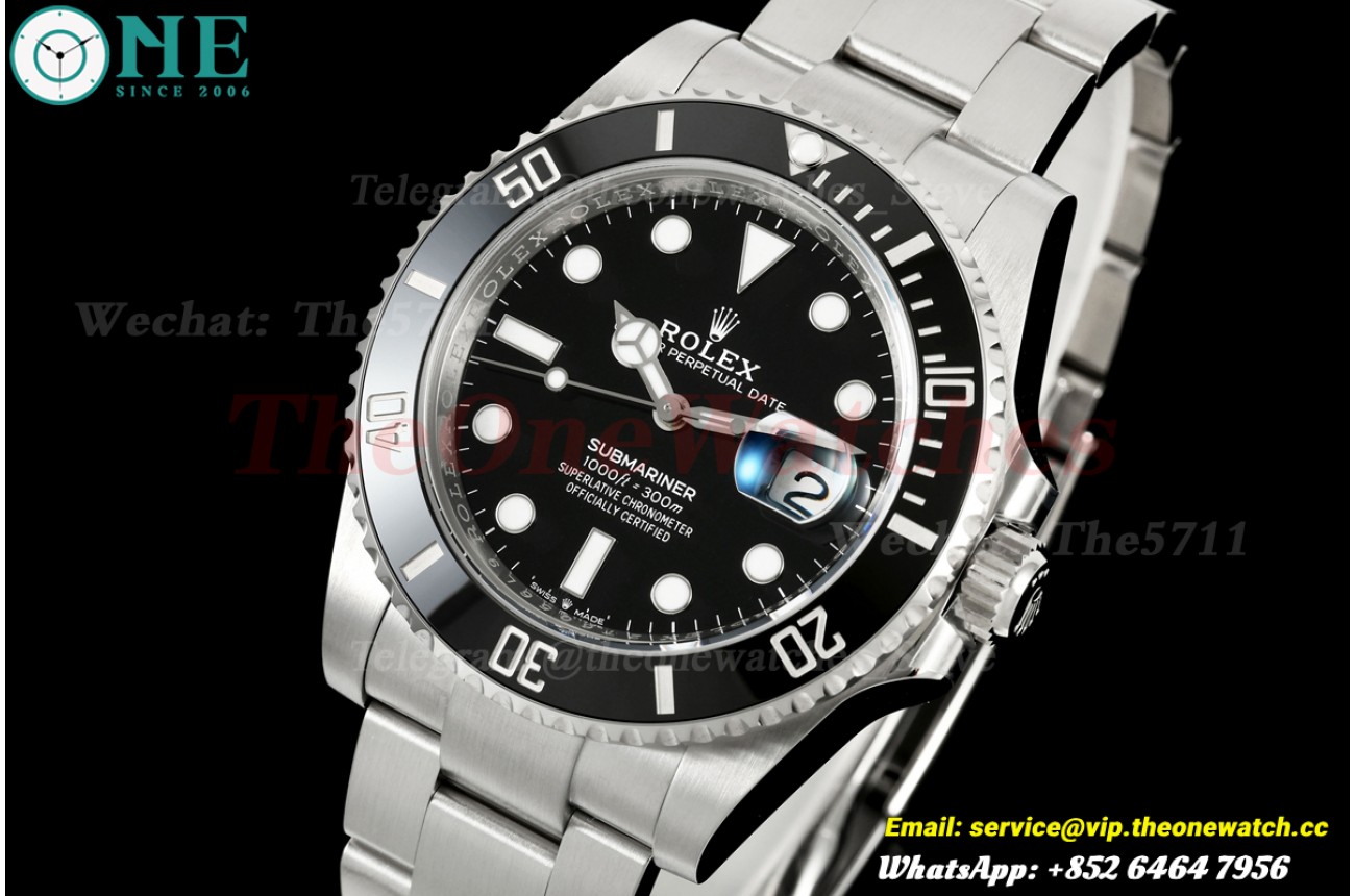 Submariner 126610LN 41mm SS/SS Black Dial WDF JH3235 (Weighted Approx.155g) (Free Sprung)